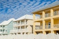 Oceanfront multicolored vacation homes Royalty Free Stock Photo