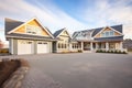 oceanfront property, matching dormers, sandy driveway