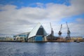 Oceanfront view at the Western Australian Maritime Museum at the harbor of Fremantle, Australia Royalty Free Stock Photo