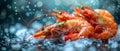 Oceanharvested Frozen Shrimp: A Global Favorite with Optimal Freshness. Concept Frozen Seafood,