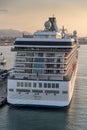 Oceania Cruises Cruise ship Marina in Palma at sunrise