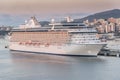 Oceania Cruises Cruise ship Marina in Palma at sunrise Royalty Free Stock Photo