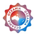 Oceania low poly logo.