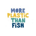 Oceanic pollution flat vector banner template