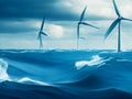 Oceanic Power Symphony: Artistic Depictions of Offshore Wind Energy
