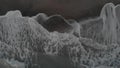 Oceanic slow motion aerial view undertow