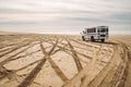 Dune buggy off road tour bus. Oceano Dunes State Vehicular Recreation Area in Oceano, California