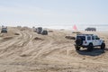Oceano Dunes State Vehicular Recreation Area, the only California State Park that allows non-street-legal vehicles to drive on the Royalty Free Stock Photo