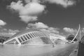 Oceanographic exterior in BW