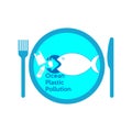 Ocean Plastic Pollution 2 Royalty Free Stock Photo