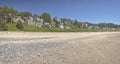 Oceanside beach and township Oregon state. Royalty Free Stock Photo