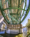 Oceanside bridge fisheye water