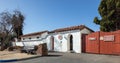 Restroom and coffee shop at retreat center Mission San Luis Rey Royalty Free Stock Photo