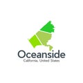 Oceanside City Modern Simple Logo