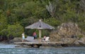 Oceanside Deck at Rat Point, Bitter End Yacht Club, Gorda Sound, Virgin Gorda, BVI