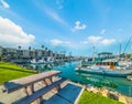 Oceanside harbor in California