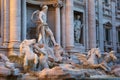 Oceanus statue of the Trevi fountain in Rome, Italy Royalty Free Stock Photo