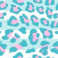Ocelot pattern design - funny drawing seamless leopard pattern.