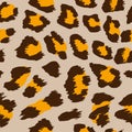 Ocelot pattern design - funny drawing seamless leopard pattern.