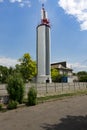 Ochakiv lighthouse at the summer day