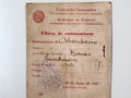 Ochandiano City Hall rationing book 1937. Spanish civil war