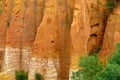 Ocher cliffs at the Provence village of Roussillon, France