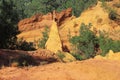 Ocher quarry in Roussillion in Provence