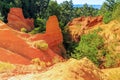 Ocher quarry in Roussillion in Provence