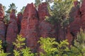 Ocher quarry in Roussillion in Provence