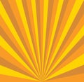 Ocher retro background. Vintage rays pattern.