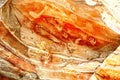 Ochre Cave Hand Painting Royalty Free Stock Photo