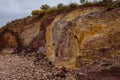 The ochre pit in the Australian outback used by aboriginal people Royalty Free Stock Photo