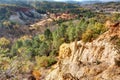 Ochres of Colorado Provencal - Rustrel - Provence - France Royalty Free Stock Photo