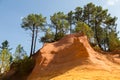Ochre quarry, Rousillon, France Royalty Free Stock Photo