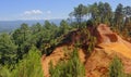 Ochre quarry of Roussillon Royalty Free Stock Photo