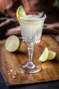 ÃÂ¡ocktail with lime Royalty Free Stock Photo