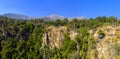 Ocoa waterfall at the La Campana National Park Royalty Free Stock Photo