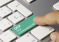 OCP Oral Contraceptive Pill - Inscription on Green Keyboard Key