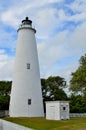 Ocracoke Island Lighthouse Royalty Free Stock Photo