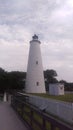 Ocracoke island lighthouse Royalty Free Stock Photo