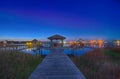 Ocracoke island at night scenery Royalty Free Stock Photo