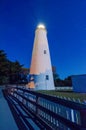The Ocracoke Lighthouse on Ocracoke Island Royalty Free Stock Photo
