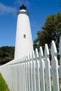 Ocracoke lighthouse Royalty Free Stock Photo