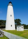 Ocracoke lighthouse Royalty Free Stock Photo