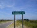 Ocracoke Outer Banks Road Sign Royalty Free Stock Photo