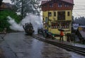 Black steam powered Darjeeling Toy Train
