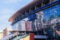 Modern glass wall train station building of Busan, South Korea