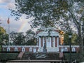 Charlottesville VA USA The Rotunda on the lawn of the original University of Virginia grounds designed by Thomas