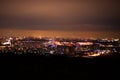 06 Oct 2021 Chengdu, China City Skyline From Longquan mountain Peak Royalty Free Stock Photo