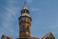 Clock tower on Gothic architecture Crawford Market now Mahatma Jyotiba Phule Mandai mumba